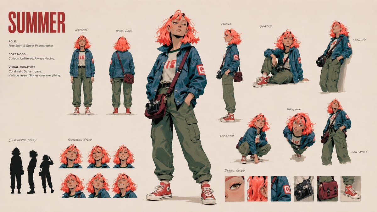 Cinematic Character Identity Board preview image 2