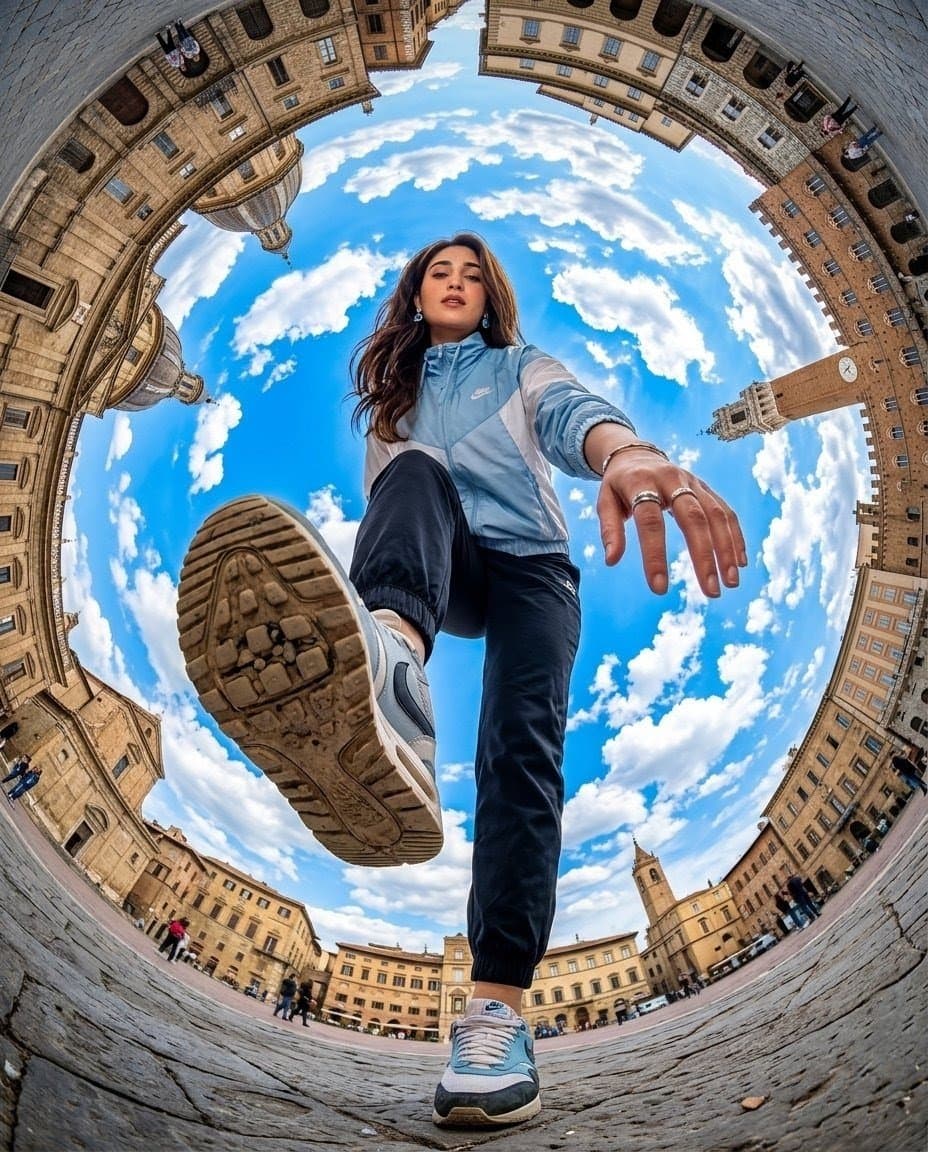 Fisheye Traveler Plaza Shot preview image 1