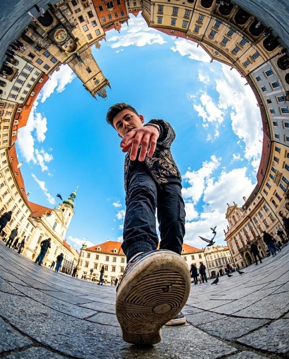 Fisheye Traveler Plaza Shot preview image 2