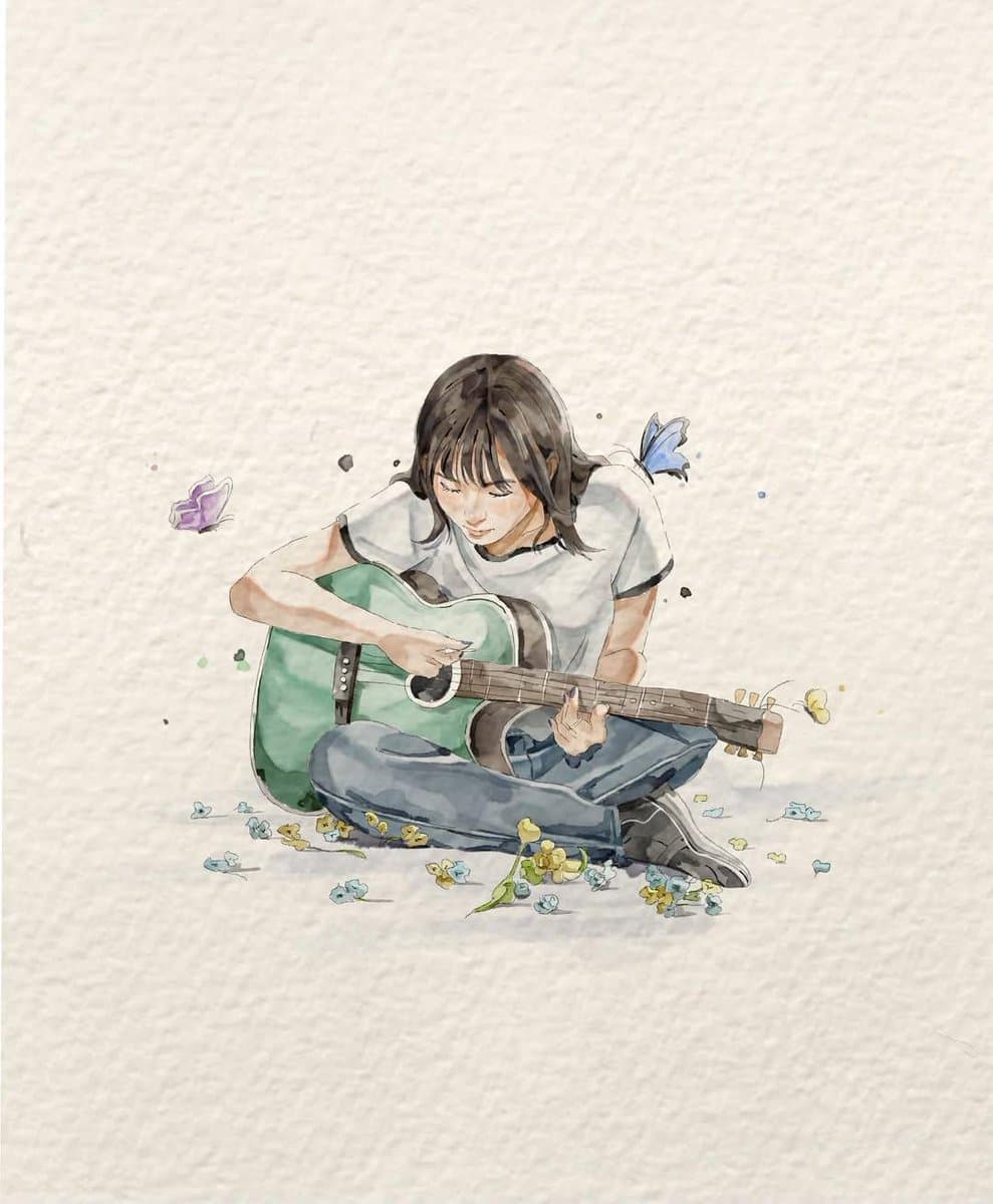 Minimalist Watercolor Anime Portrait Prompt - 1 preview image 3