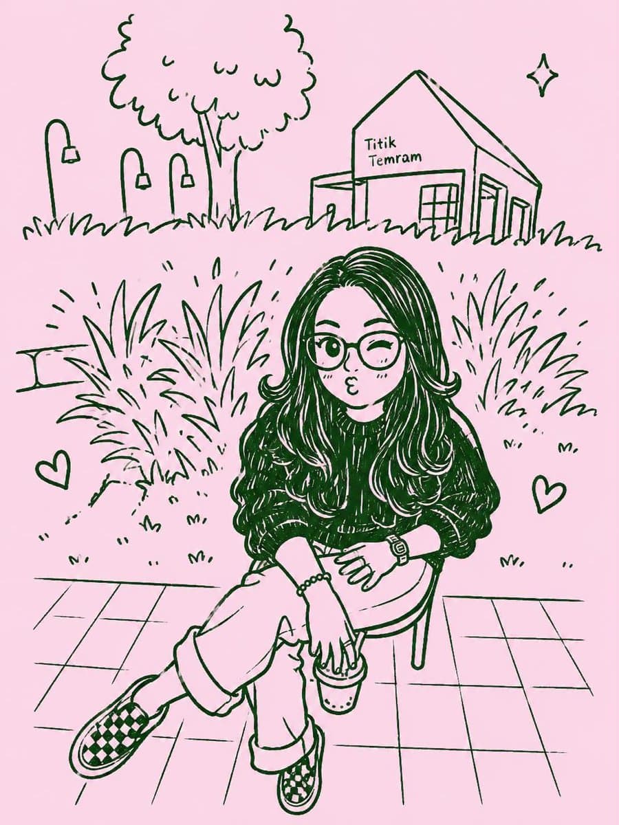 Kawaii Monochrome Doodle Transformation - 1 preview image 1