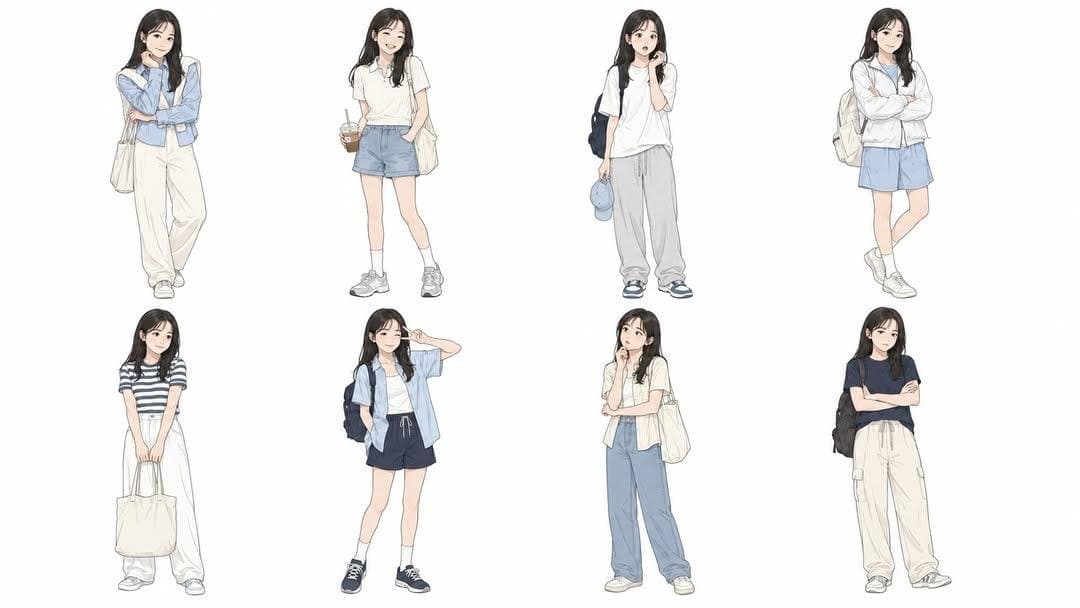 Professional Character Design Sheet - 1 preview image 1