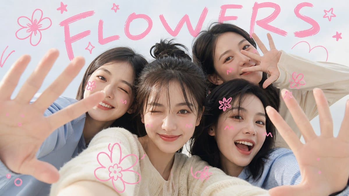Kawaii Birthday Group Selfie - 1 preview image 2