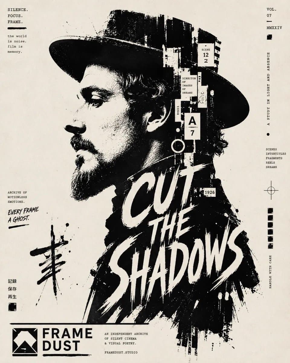 Typographic Ink Portrait Poster - 1 preview image 3