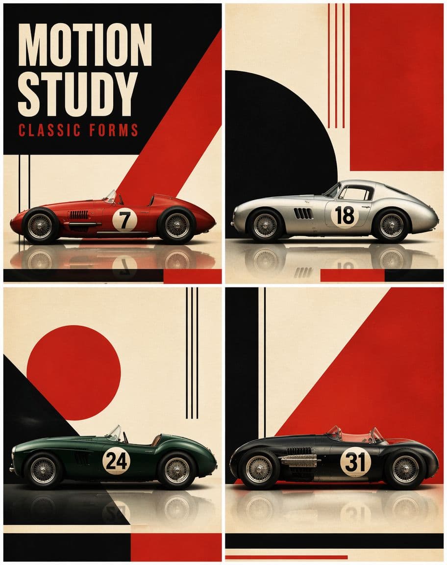 Constructivist Classic Car Editorial Grid - 1 preview image 2