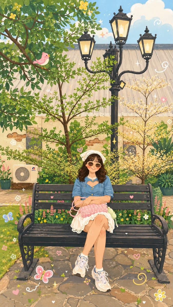 Whimsical Folk Flat Illustration - 1 preview image 3