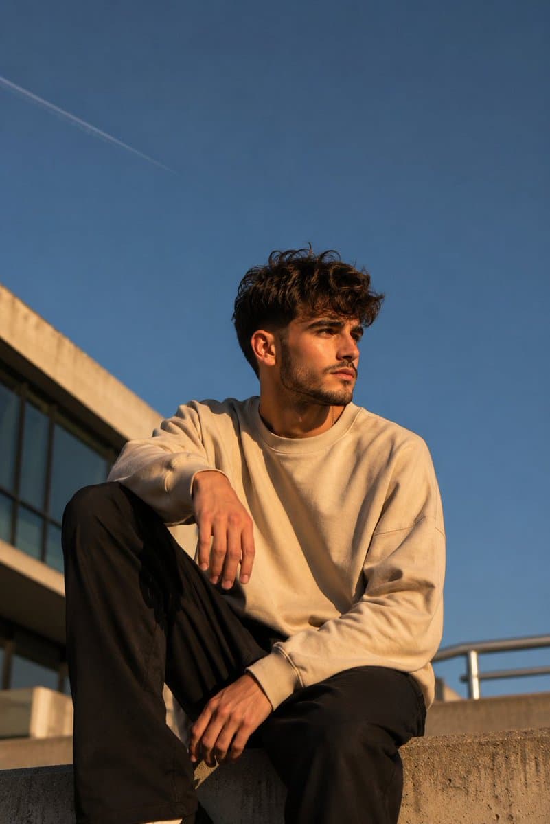 Golden Hour Rooftop Lifestyle Portrait preview image 1