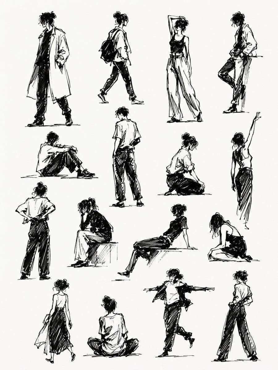 Sketchbook Human Gesture Studies preview image 1