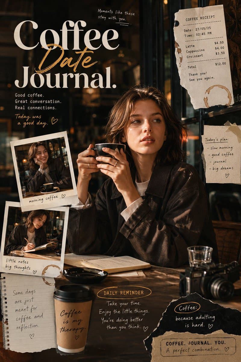 Coffee Date Journal Editorial Poster - 1 preview image 1