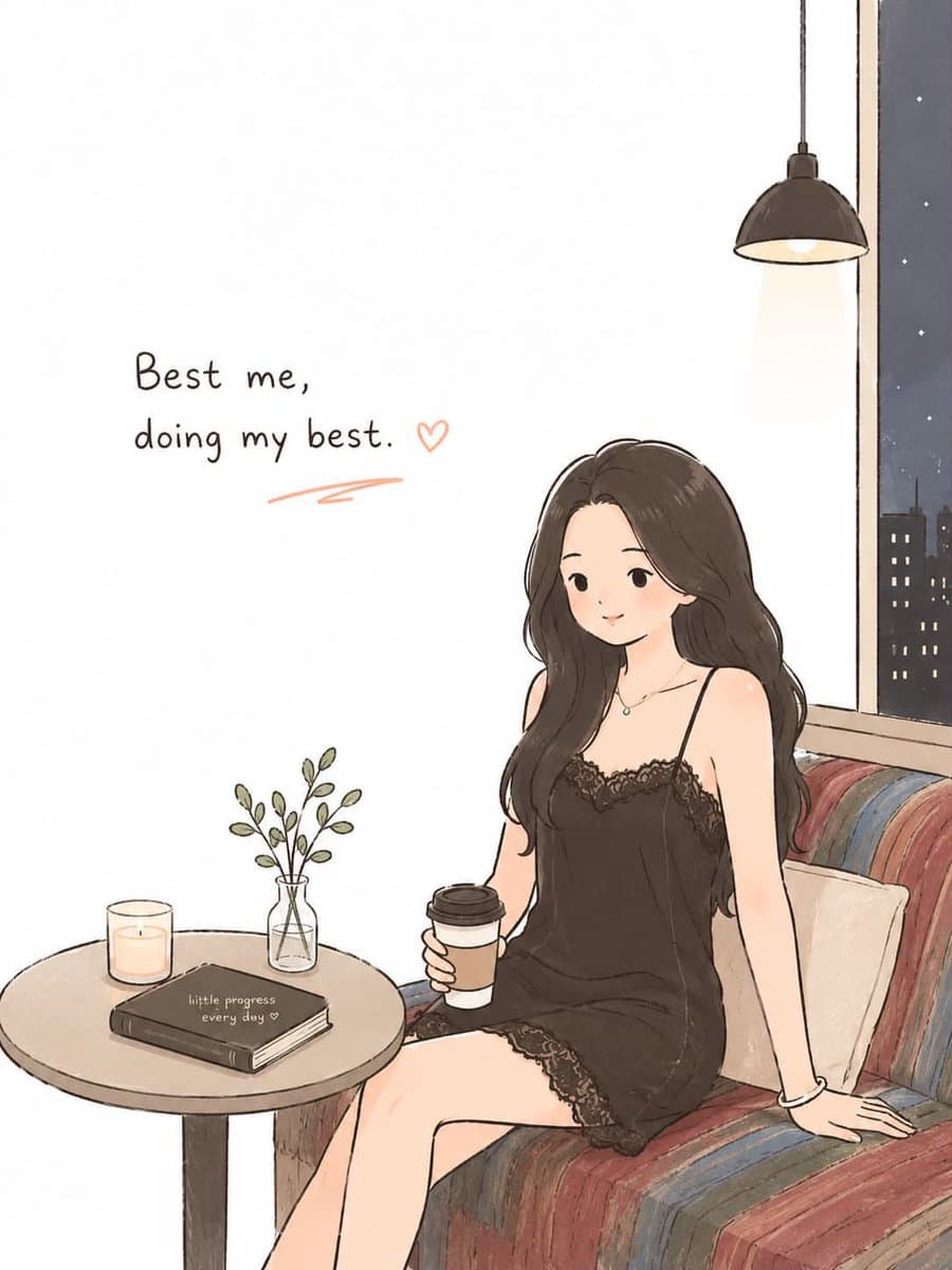Minimalist Korean Doodle Illustration - 1 preview image 2
