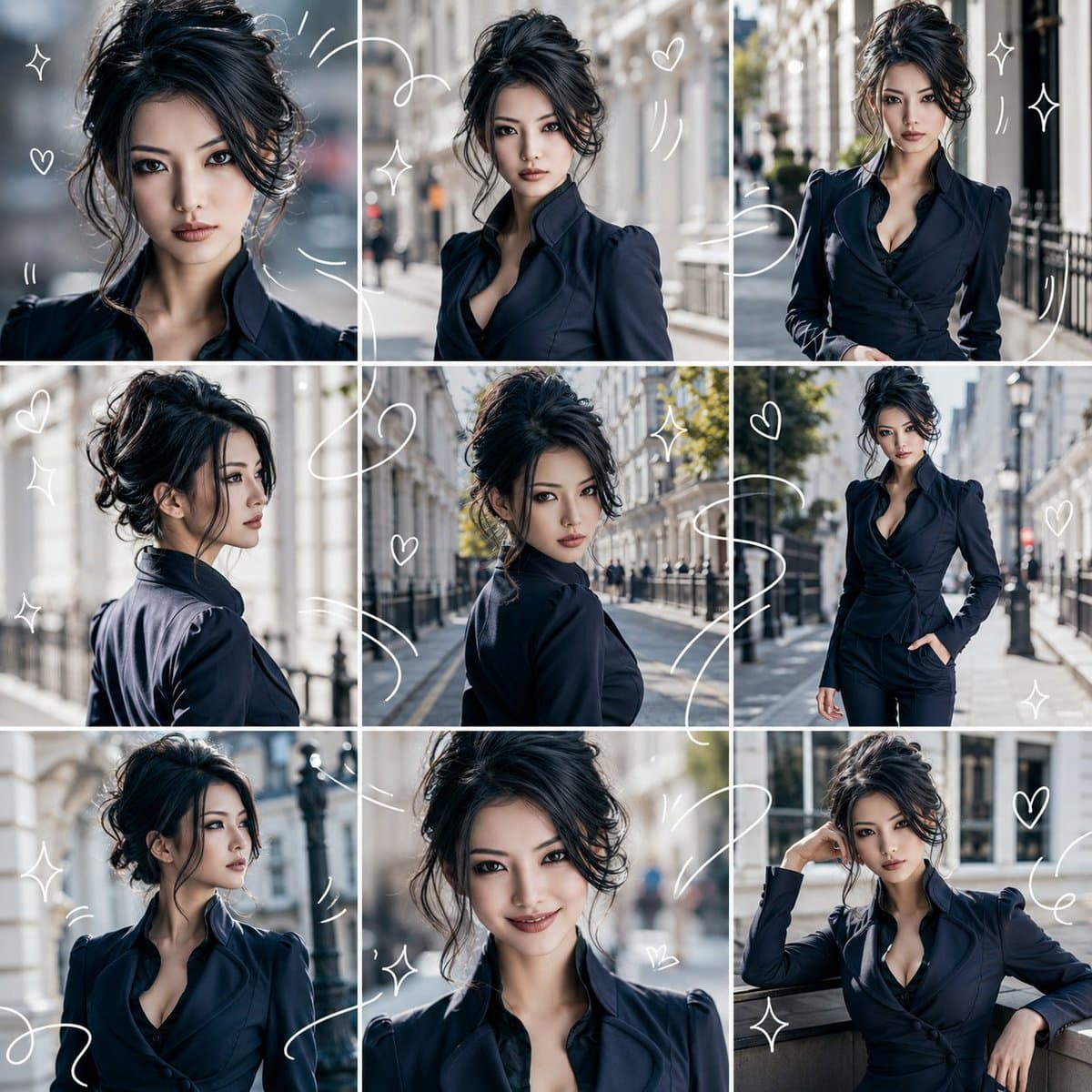 Character Consistency 9-Grid Collage preview image 1