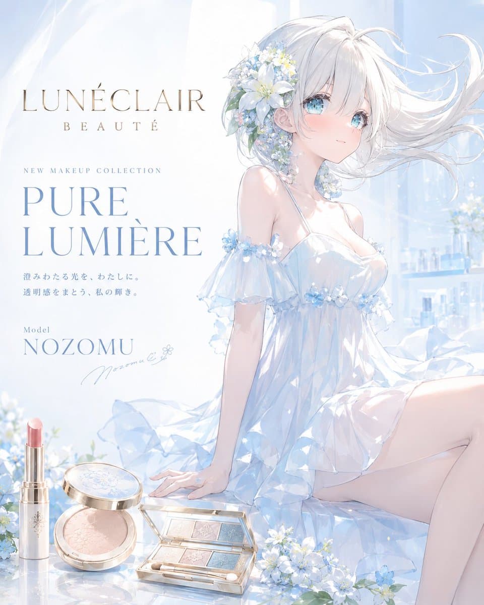 Luxury Anime Cosmetics Poster - 1 preview image 1