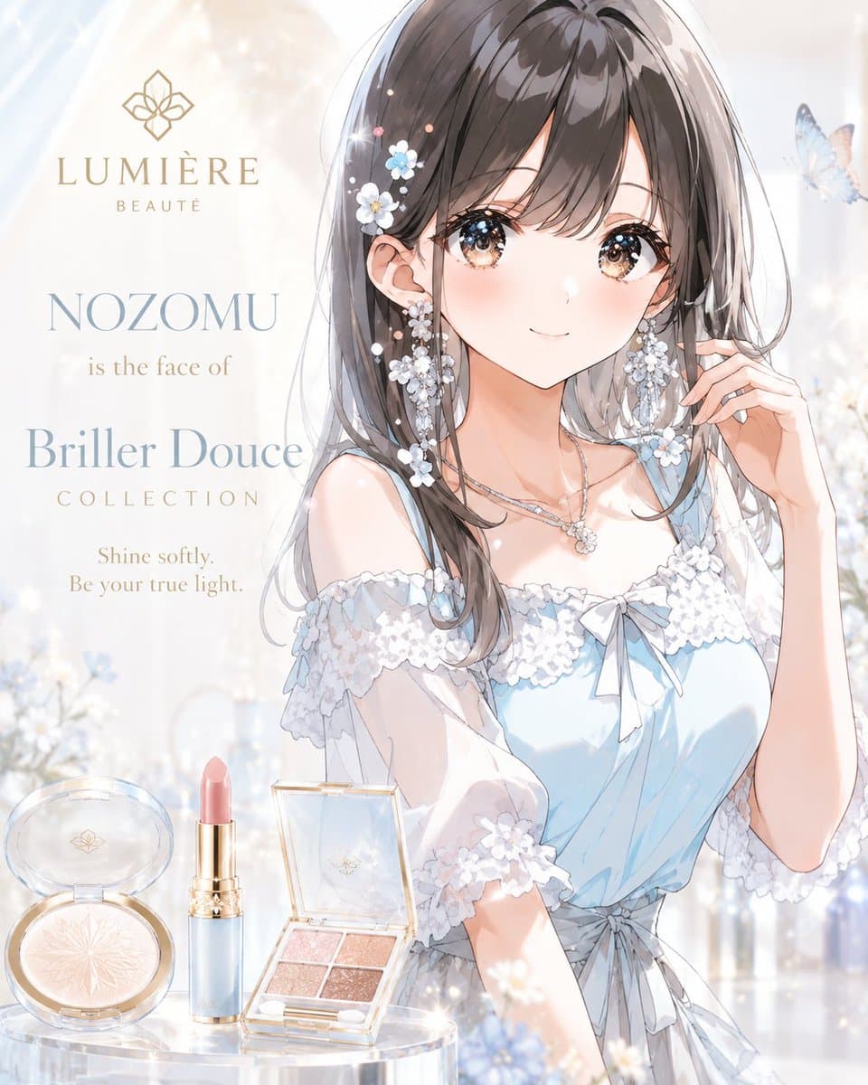 Luxury Anime Cosmetics Poster - 1 preview image 2