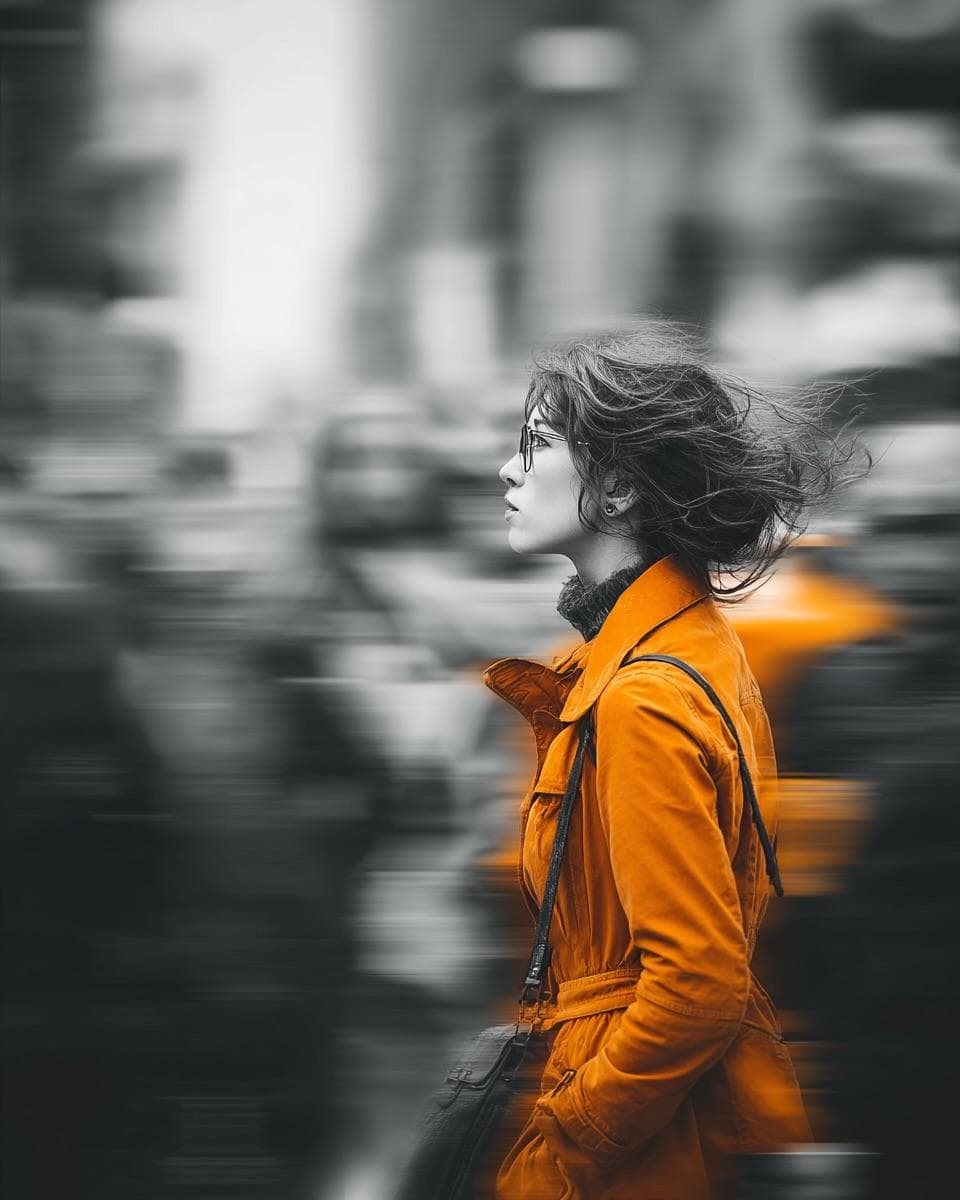 Selective Color Urban Portrait - 1 preview image 2