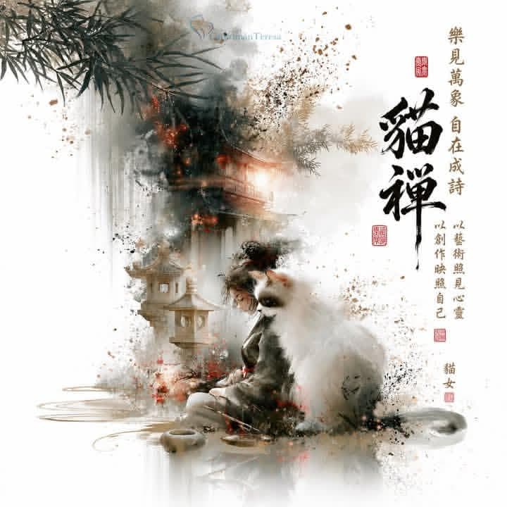 Zen Ink Wash Sumi-e Artwork - 1 preview image 3
