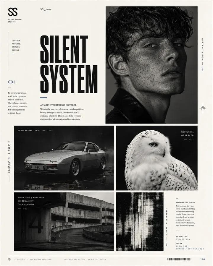 Avant-Garde Modular Graphic Design Poster - 1 preview image 1