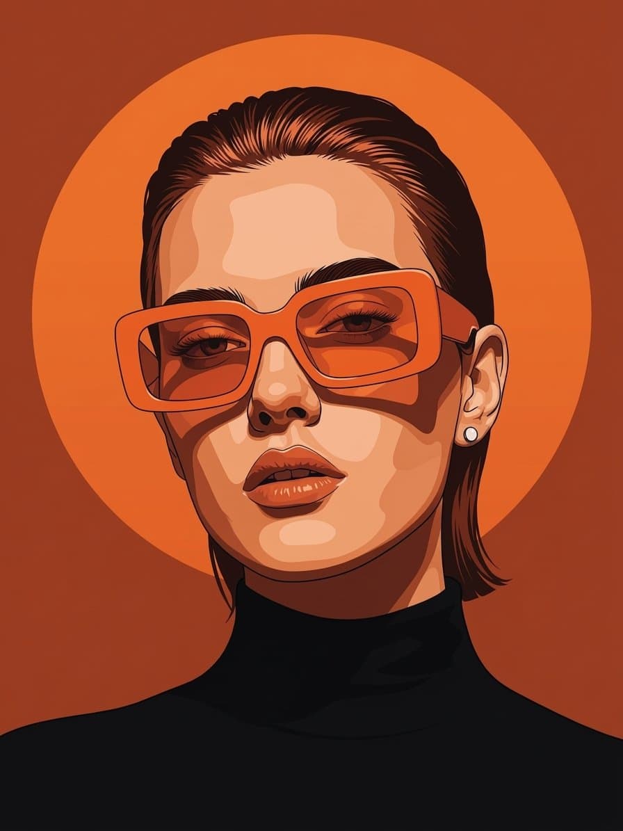 Modern Vector Fashion Portrait - 1 preview image 2