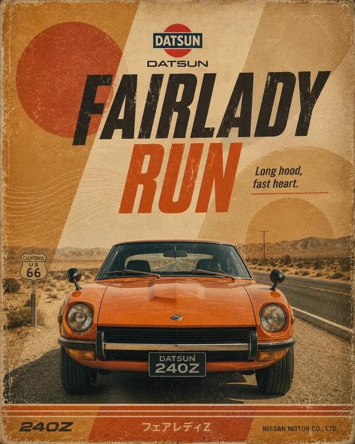 Retro Motorsport Graphic Poster - 1 preview image 4