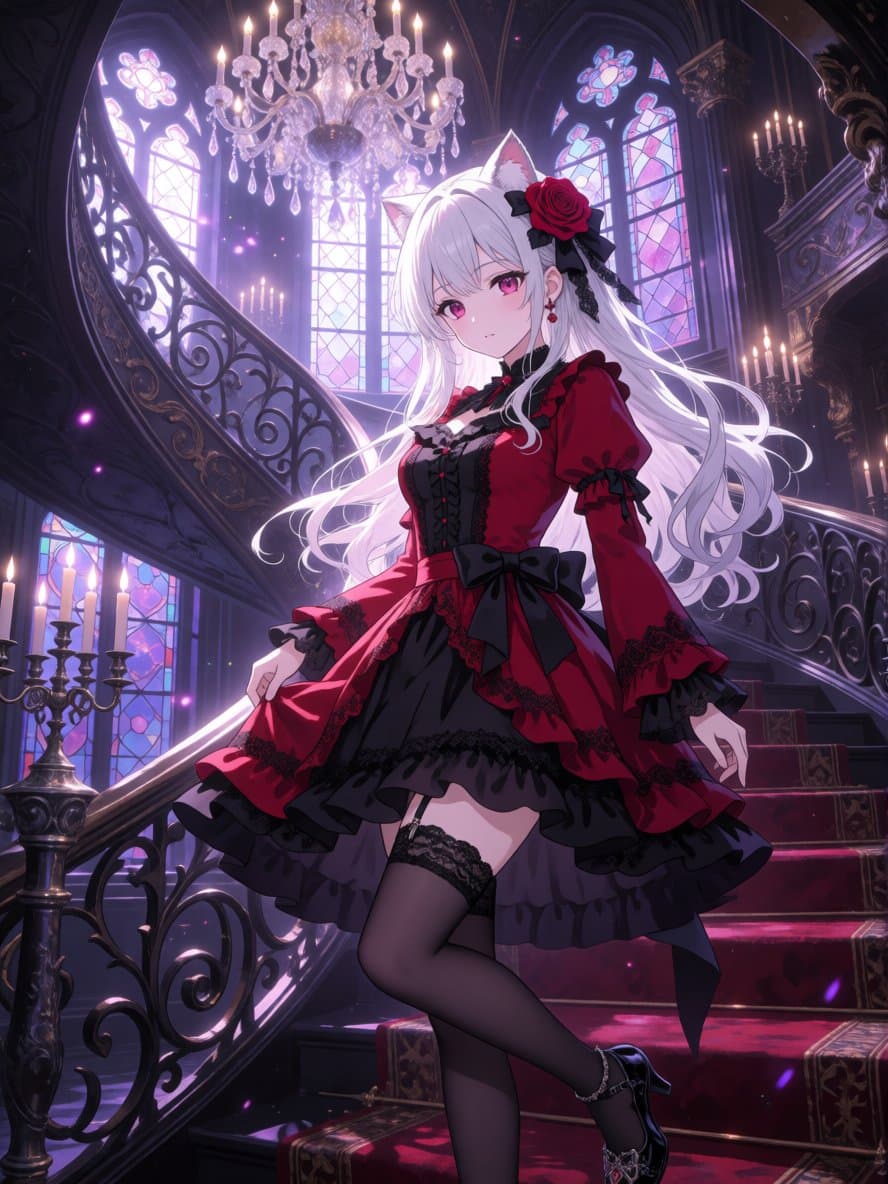 Gothic Cat-Eared Noble Girl - 1 preview image 3