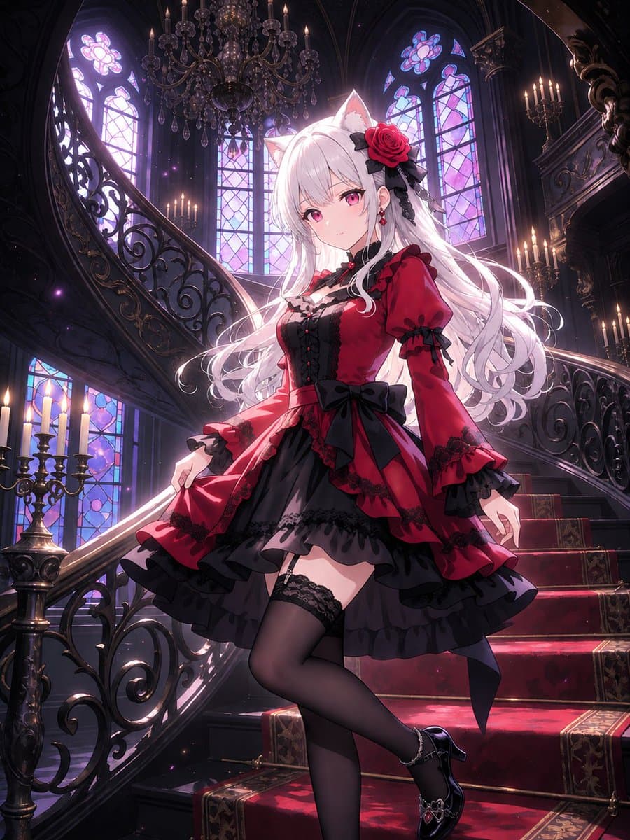 Gothic Cat-Eared Noble Girl - 1 preview image 4