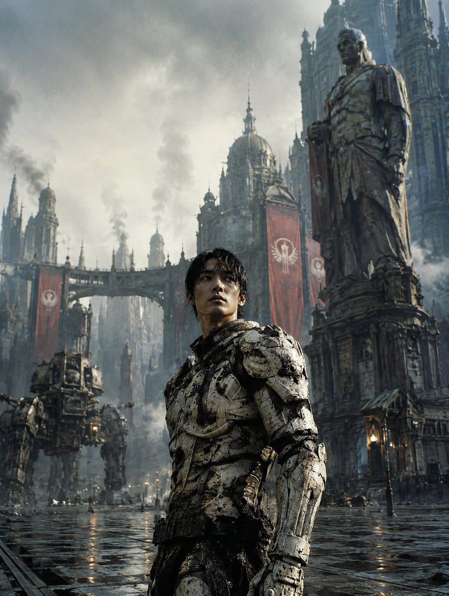 Dystopian Casshern-Style Hero preview image 2