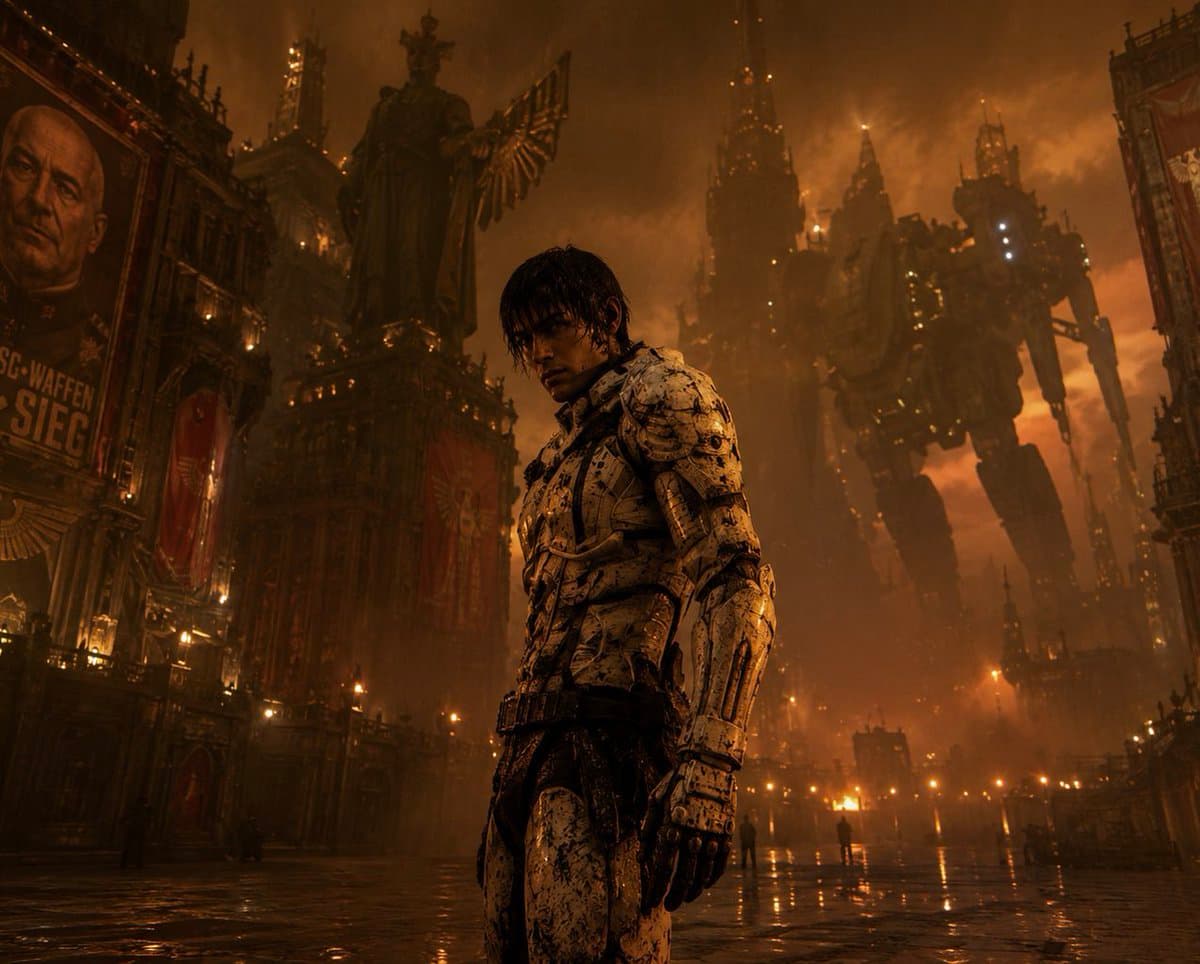 Dystopian Casshern-Style Hero preview image 3